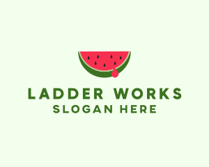 Fresh Watermelon Fruit logo design