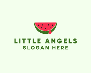 Fresh Watermelon Fruit logo design