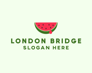 Fresh Watermelon Fruit logo design