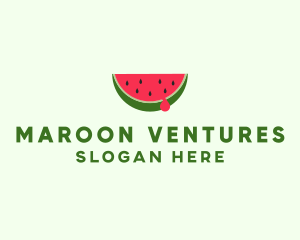 Fresh Watermelon Fruit logo design