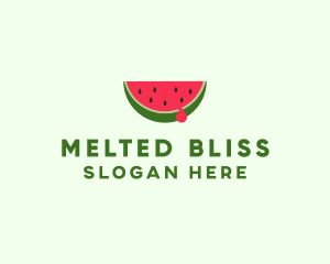 Fresh Watermelon Fruit logo design