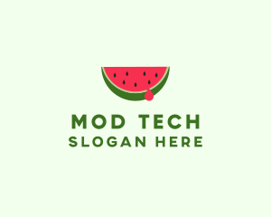 Fresh Watermelon Fruit logo design