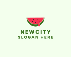 Fresh Watermelon Fruit logo design