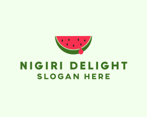 Fresh Watermelon Fruit logo design