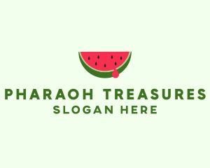 Fresh Watermelon Fruit logo design