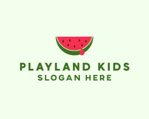 Fresh Watermelon Fruit logo design