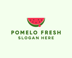 Fresh Watermelon Fruit logo design