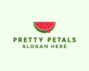 Fresh Watermelon Fruit logo design