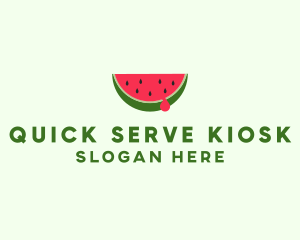 Fresh Watermelon Fruit logo design