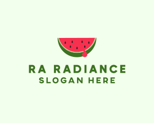 Fresh Watermelon Fruit logo design