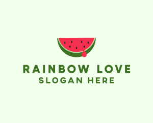 Fresh Watermelon Fruit logo design