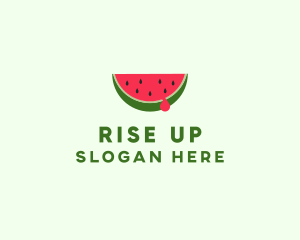 Fresh Watermelon Fruit logo design