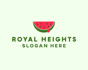 Fresh Watermelon Fruit logo design