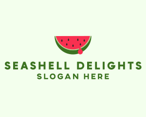 Fresh Watermelon Fruit logo design