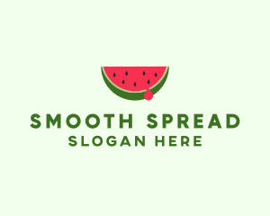 Fresh Watermelon Fruit logo design