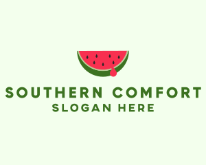 Fresh Watermelon Fruit logo design