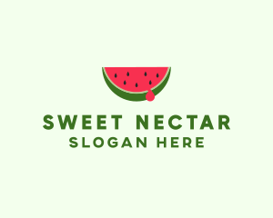 Fresh Watermelon Fruit logo design