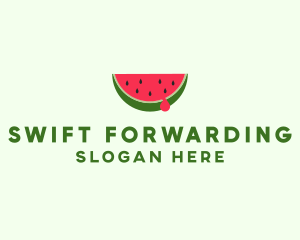 Fresh Watermelon Fruit logo design