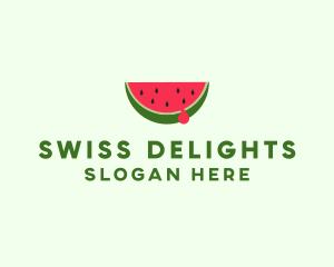 Fresh Watermelon Fruit logo design