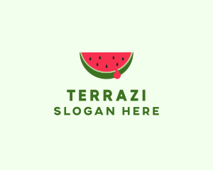 Fresh Watermelon Fruit logo design