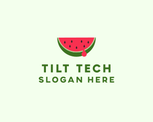 Fresh Watermelon Fruit logo design