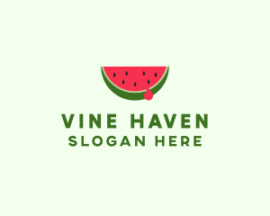 Fresh Watermelon Fruit logo design