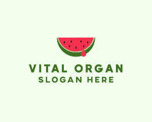 Fresh Watermelon Fruit logo design