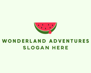 Fresh Watermelon Fruit logo design