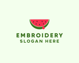 Fresh Watermelon Fruit logo design