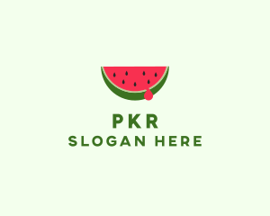 Fresh Watermelon Fruit logo design