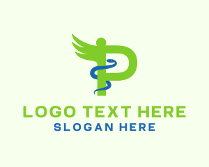 Medical Consultation - Letter P Pharmacy logo design