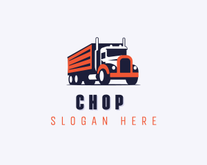 Mobile Crane - Dispatch Trucking Vehicle logo design