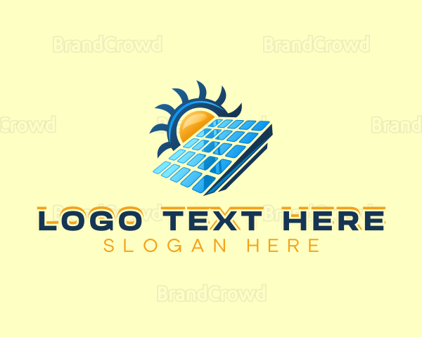 Sun Solar Panel Logo