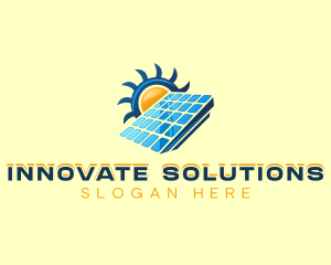 Sun Solar Panel  Logo