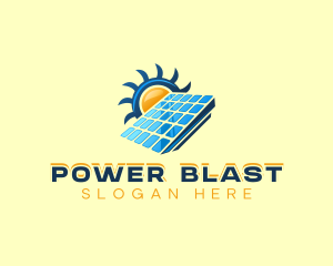 Sun Solar Panel  logo design