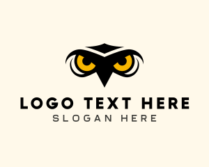 Angry - Night Owl Bird logo design