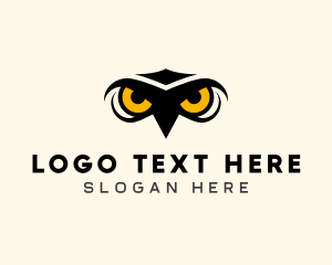Nocturnal - Night Owl Bird logo design