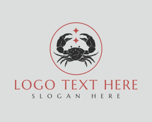 Crustacean - Premium Crab Restaurant logo design