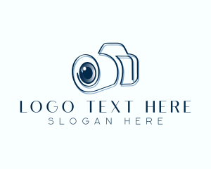 Slr - Studio Camera Lens logo design