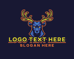 Horn - Bull Deer Gaming logo design