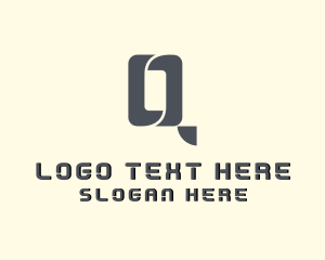 It - Tech Cyberspace Software Letter Q logo design