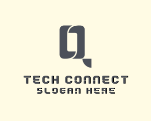 It Expert - Tech Cyberspace Software Letter Q logo design