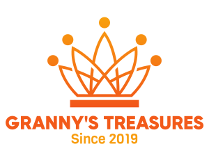 Orange Tech Crown logo design