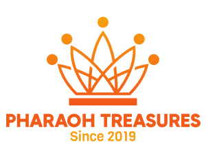 Orange Tech Crown logo design