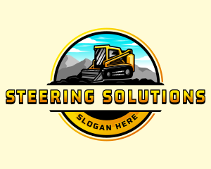 Skid Steer Loader Contractor logo design