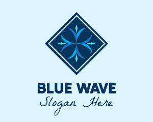 Blue - Blue Winter Snowflake logo design