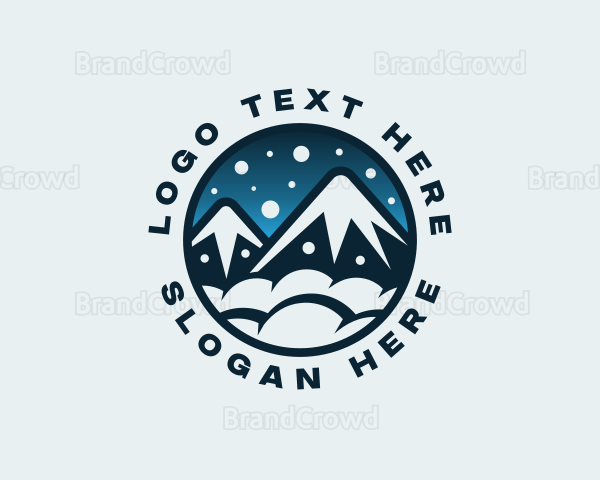 Mountain Snow Peak Logo