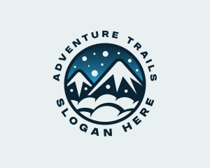 Mountain Snow Peak logo design