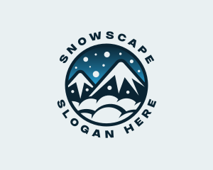 Snow - Mountain Snow Peak logo design