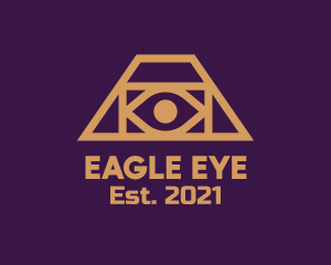 Golden Egyptian Eye logo design